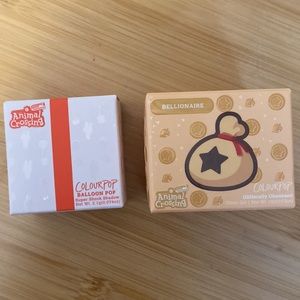 Colourpop Animal Crossing glitter eyeshadows
